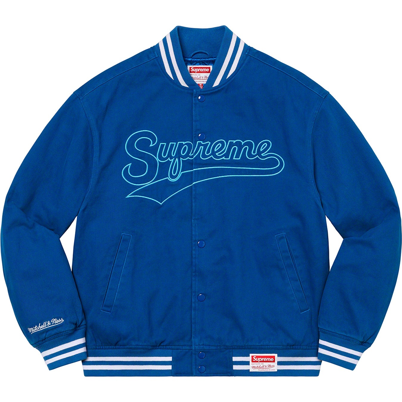 Supreme®/Mitchell & Ness® Doughboy Twill Varsity Jacket view 11